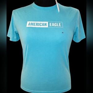 American Eagle Outfitters Light Blue Short Sleeve Tee